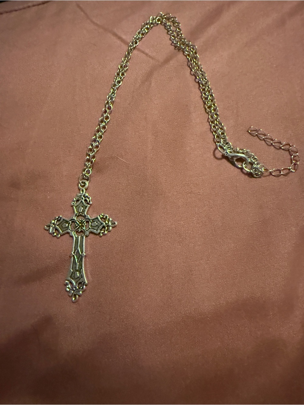 Gold Cross Pendant Necklace - Women Accessories